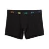 4.5" Trunks - TENCEL™ Modal Black X= Rainbow(4 5 Trunks Tencel Modal Black X Rainbow)