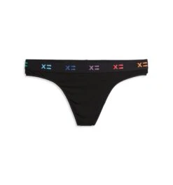 Thong - TENCEL™ Modal Black X= Rainbow(Thong Tencel Modal Black X Rainbow)