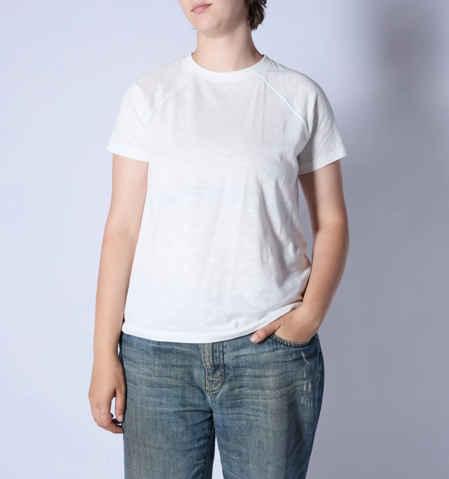 Short Sleeve Jersey Slub Raglan Tee - Natural(Short Sleeve Jersey Slub Raglan Tee Natural) 1 Short Sleeve Jersey Slub Raglan Tee - Natural(Short Sleeve Jersey Slub Raglan Tee Natural)