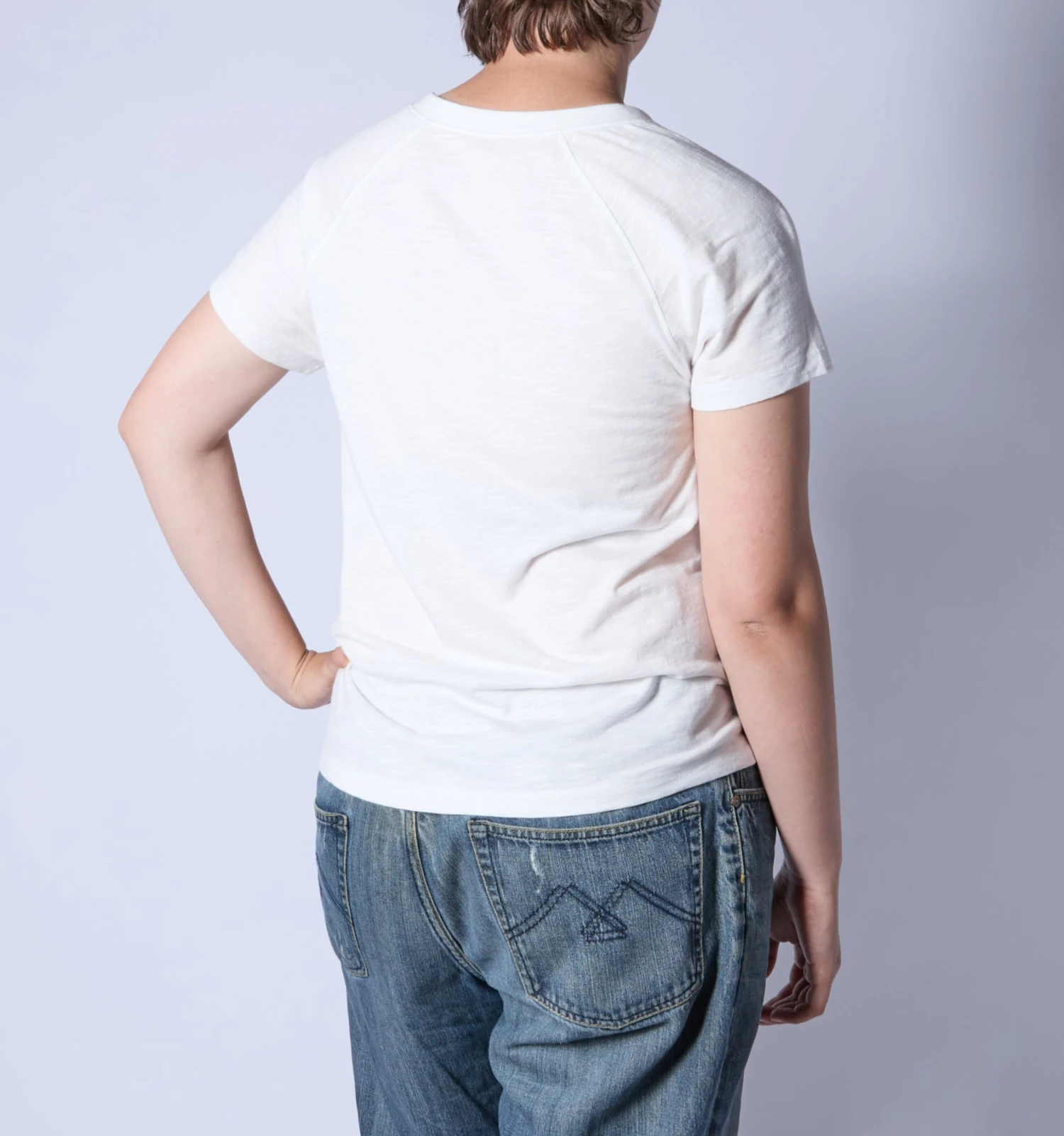 Short Sleeve Jersey Slub Raglan Tee - Natural(Short Sleeve Jersey Slub Raglan Tee Natural) 2 Short Sleeve Jersey Slub Raglan Tee - Natural(Short Sleeve Jersey Slub Raglan Tee Natural) - Image 2