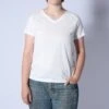 Short Sleeve Jersey Slub V Neck Tee - Natural(Short Sleeve Jersey Slub V Neck Tee Natural)