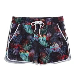 Swim 2.5" High Waisted Board Shortie - Palm Dreams(Swim 2 5 High Waisted Board Shortie Palm Dreams) -tomboyx Sales Palm Dreams Swim 2.5in Board Shortie 1