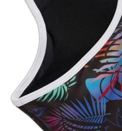 Swim Racerback Zip Compression Top - Palm Dreams(Swim Racerback Zip Compression Top Palm Dreams) -tomboyx Sales Palm Dreams Swim Racerback Zip Compression Top 3