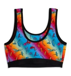 Essentials Soft Bra - Pride Rainbow Dragon(Essentials Soft Bra Pride Rainbow Dragon) -tomboyx Sales Pride Rainbow Dragon Essentials Soft Bra 2