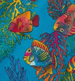 Essentials Soft Bra - Rainbow Fish(Essentials Soft Bra Rainbow Fish) 12 Essentials Soft Bra - Rainbow Fish(Essentials Soft Bra Rainbow Fish) -tomboyx Sales RainbowFishFabricDetail 1