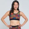 Essentials Soft Bra - Rainbow Houndstooth(Essentials Soft Bra Rainbow Houndstooth)