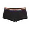 Boy Shorts - Black Rainbow Logo(Boy Shorts Rainbow Logo)