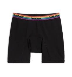 First Line Period 9" Boxer Briefs - Black Rainbow Logo(First Line Period 9 Boxer Briefs Black Rainbow Logo)