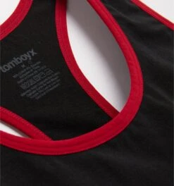Racerback Soft Bra - Red Edge(Racerback Soft Bra Red Edge) -tomboyx Sales Red Edge Racerback Soft Bra 3