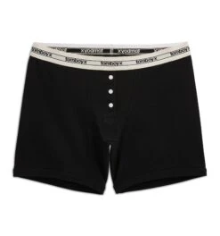 6" Fly Boxer Briefs - Retro Black(6 Fly Boxer Briefs Retro Black)