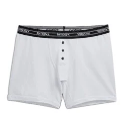 6" Fly Boxer Briefs - Retro White(6 Fly Boxer Briefs Retro White)