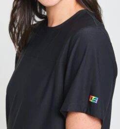 Solarmesh Oversized Tee - Black(Solarmesh Oversized Tee Black) -tomboyx Sales Solarmesh Black Oversized Tee OF 3