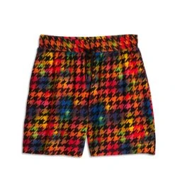 Solarmesh 7" Short - Rainbow Houndstooth(Solarmesh 7 Short Rainbow Houndstooth) -tomboyx Sales Solarmesh Rainbow Houndstooth 7in Short 1