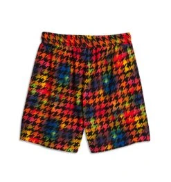 Solarmesh 7" Short - Rainbow Houndstooth(Solarmesh 7 Short Rainbow Houndstooth) -tomboyx Sales Solarmesh Rainbow Houndstooth 7in Short 2