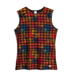 Solarmesh Tank - Rainbow Houndstooth(Solarmesh Tank Rainbow Houndstooth) -tomboyx Sales Solarmesh Rainbow Houndstooth Tank 1