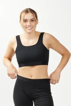 Straight Up Soft Bra - X= Black(Straight Up Soft Bra X Black) -tomboyx Sales Straight Up Soft Bra X Black OF 1