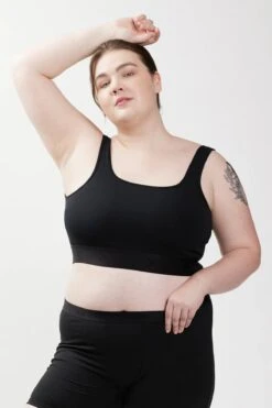 Straight Up Soft Bra - X= Black(Straight Up Soft Bra X Black) -tomboyx Sales Straight Up Soft Bra X Black OF 3