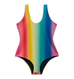 Swim Reversible One-Piece - Melting Rainbow(Swim Reversible One Piece Melting Rainbow) -tomboyx Sales Swim Melting Rainbow Reversible One Piece 1