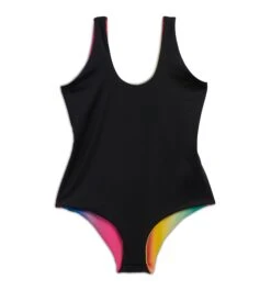 Swim Reversible One-Piece - Melting Rainbow(Swim Reversible One Piece Melting Rainbow) -tomboyx Sales Swim Melting Rainbow Reversible One Piece 3