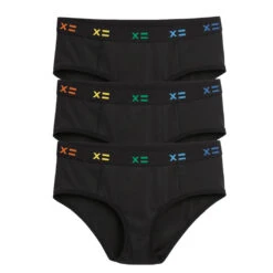 Tucking Cheeky Hipster 3-Pack - Black X= Rainbow(Tucking Cheeky Hipster 3 Pack Black X Rainbow)