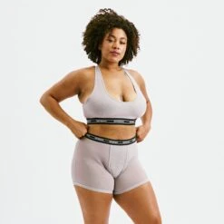 Powermesh 4.5" Trunks - Ultimate Gray(Powermesh 4 5 Trunks Ultimate Gray) -tomboyx Sales Ultimate Gray Powermesh 4.5in TrunksOF3