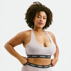 Powermesh Bralette - Ultimate Gray(Powermesh Bralette Ultimate Gray) -tomboyx Sales Ultimate Gray Powermesh BraletteOF3