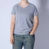 Short Sleeve Jersey Slub V Neck Tee - Ultimate Gray(Short Sleeve Jersey Slub V Neck Tee Ultimate Gray)