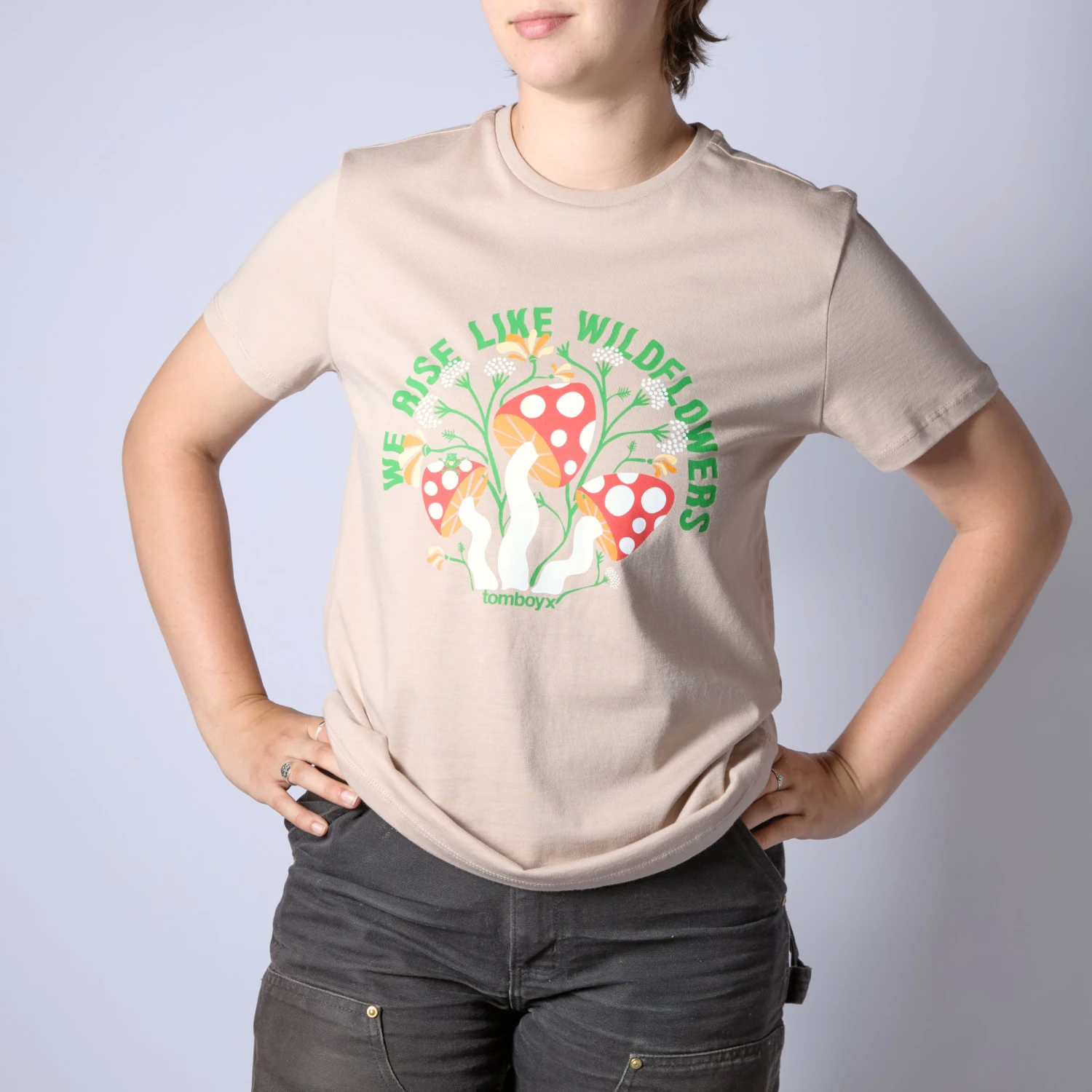 Tomboy Short Sleeve Tee - Wildflower(Tomboy Short Sleeve Tee Wildflower) 1 Tomboy Short Sleeve Tee - Wildflower(Tomboy Short Sleeve Tee Wildflower)