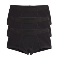 Boy Shorts 3-Pack - X= Black(Boy Shorts 3 Pack X Black)