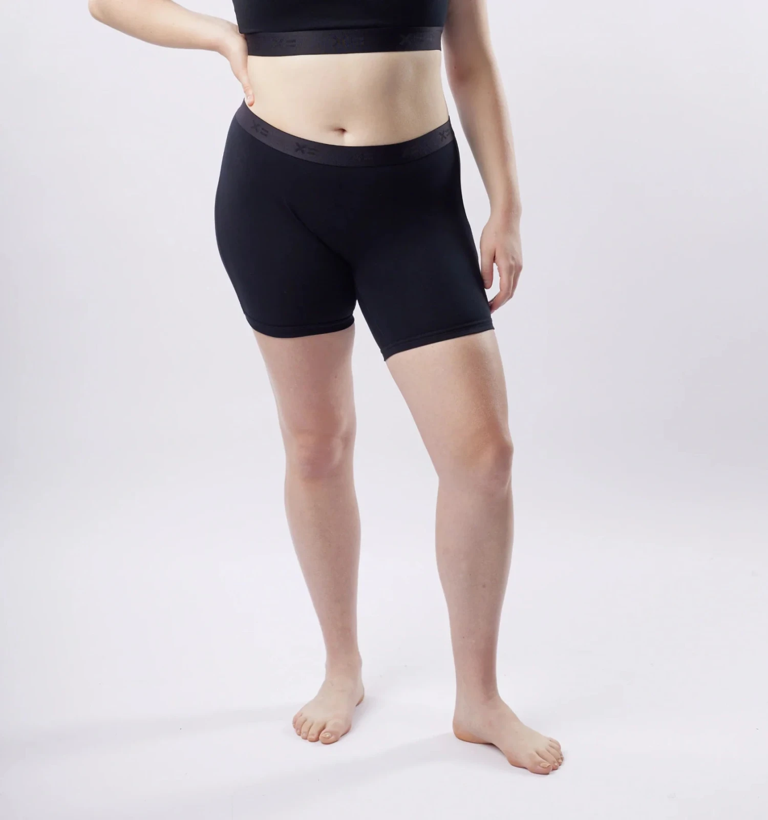 6" No Fly Boxer Briefs 3-Pack - Cotton Black Rainbow Logo(6 No Fly Boxer Briefs 3 Pack Cotton Black Rainbow Logo) - Image 2