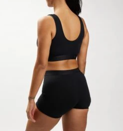 Essentials Soft Bra - Charcoal Logo(Essentials Soft Bra Charcoal Logo) -tomboyx Sales x Black Essentials Soft Bra On Fig 2 b423045a 87b4 4f80 ab8f 3036a2dca011