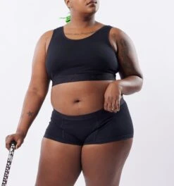 Essentials Soft Bra - Rainbow Houndstooth(Essentials Soft Bra Rainbow Houndstooth) -tomboyx Sales x Black Essentials Soft Bra On Fig 3 f28d49af 8d60 4754 9ba5 16e900bb31af 1