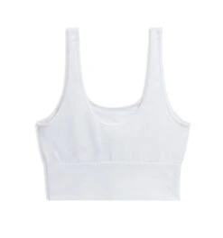 Longline Scoop Bra - White(Longline Scoop Bra White) -tomboyx Sales x White Longline Scoop Bra 2